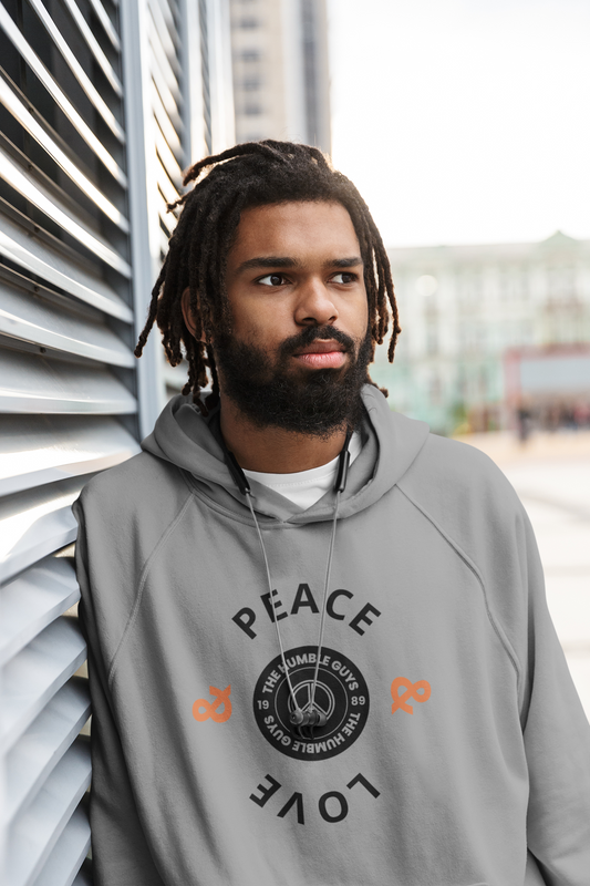 De Humble Guys Vrede & Liefde Unisex gekleurde hoodie