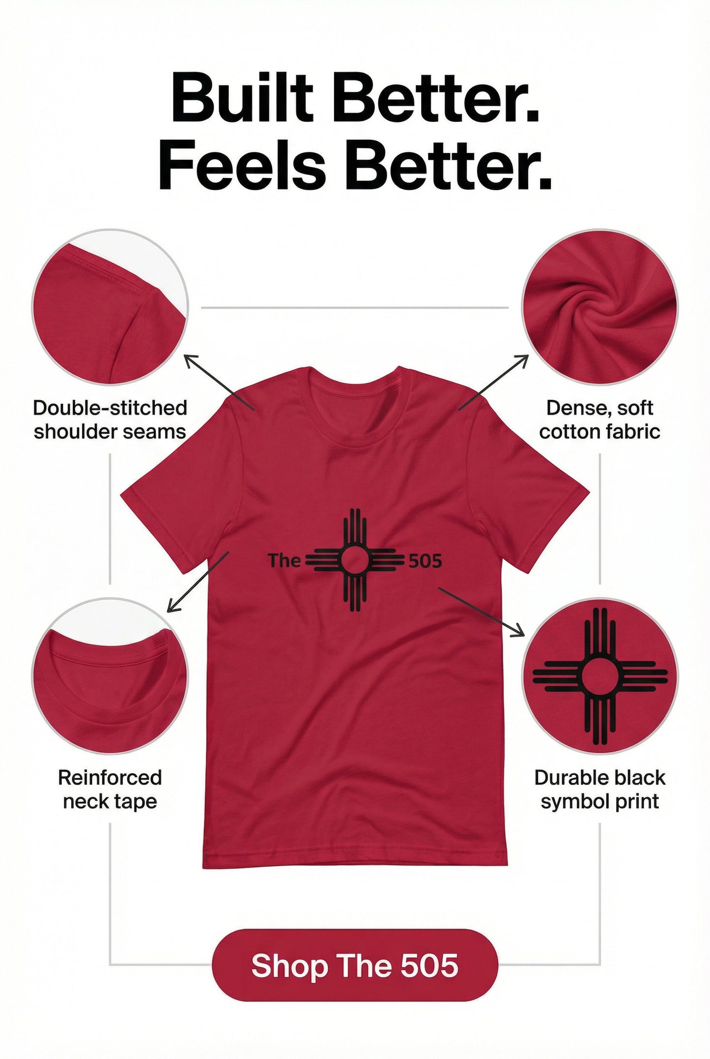 The Humble Guys 505 Collection Unisex Heavyweight T-Shirt mit Garment-Dye-Färbung