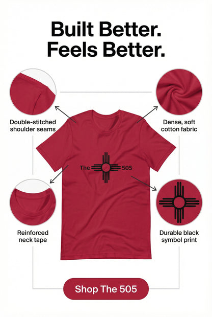 The Humble Guys 505 Collection Unisex Heavyweight T-Shirt mit Garment-Dye-Färbung