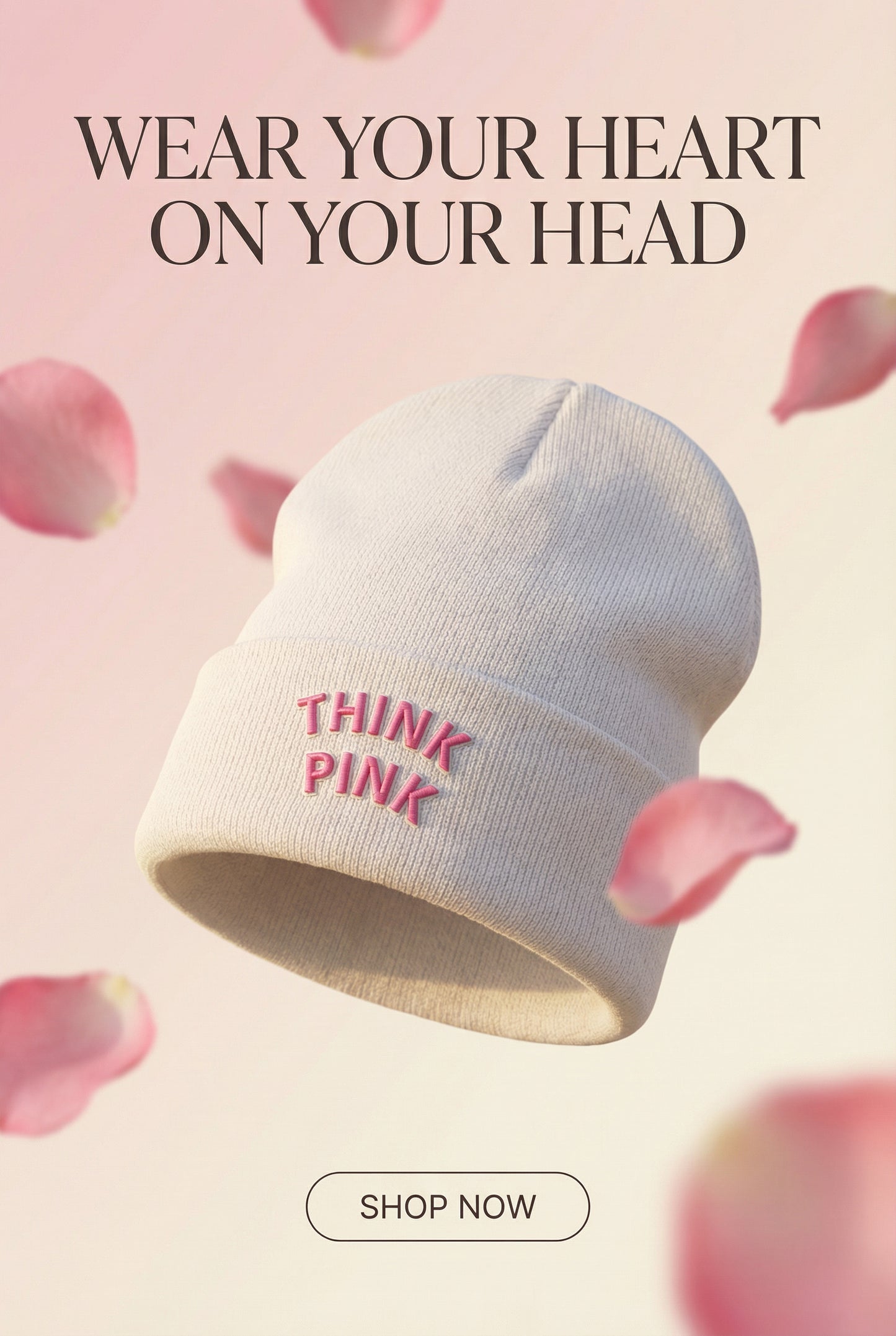 Die Think Pink Bommelmütze