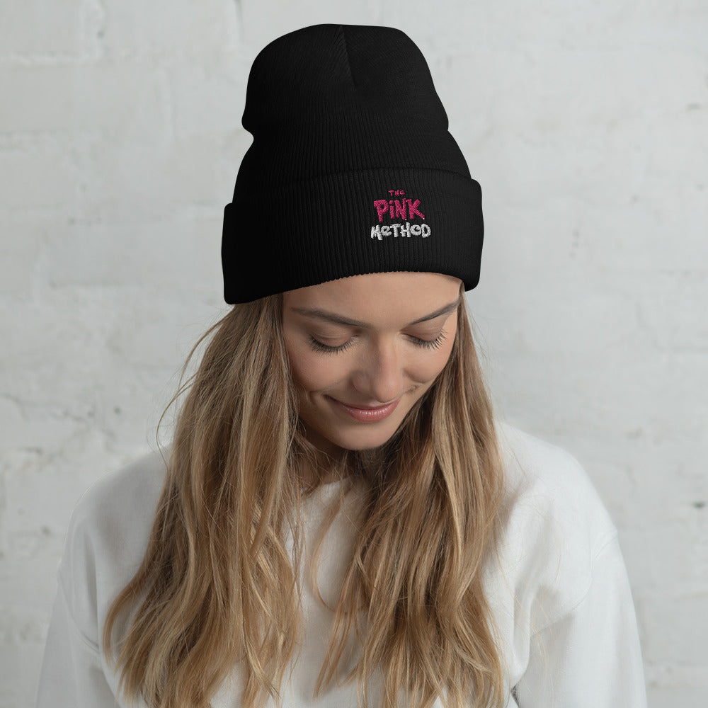 Pink Method Cuffed Beanie