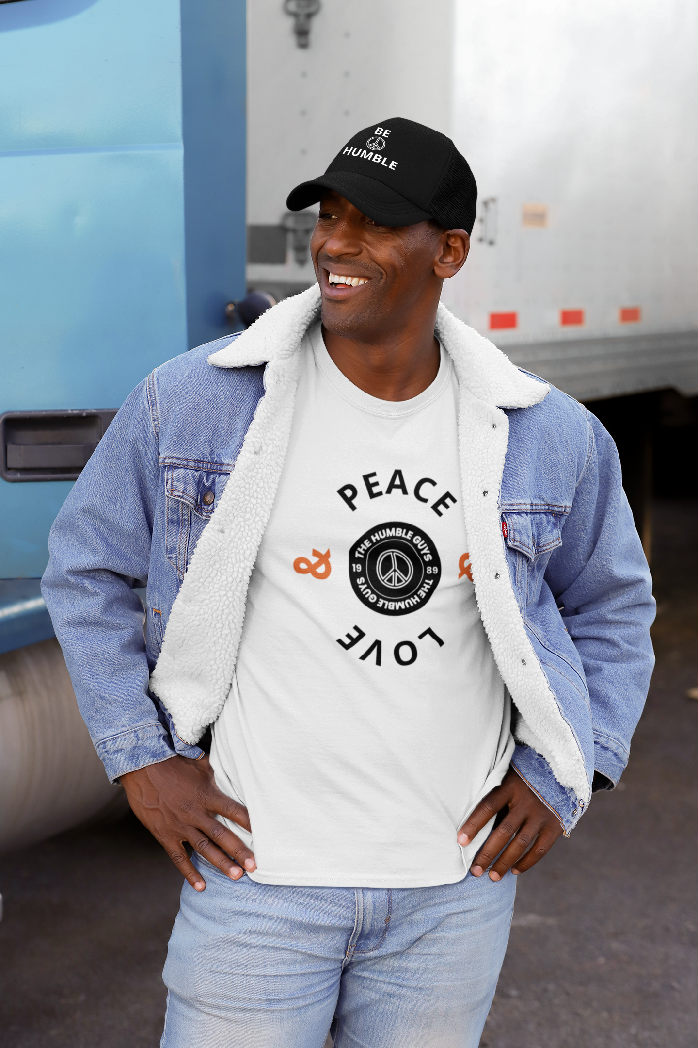 The Humble Guys Peace & Love Unisex staple eco t-shirt