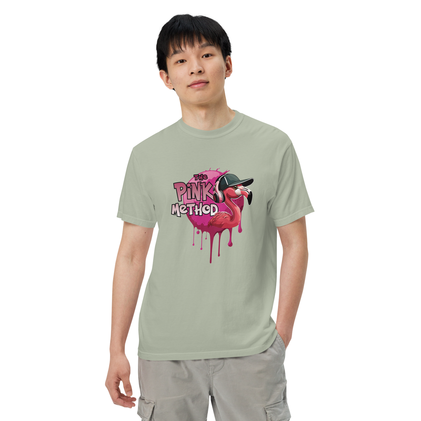 The Pink Method - Funky Flamingo Unisex garment-dyed heavyweight t-shirt