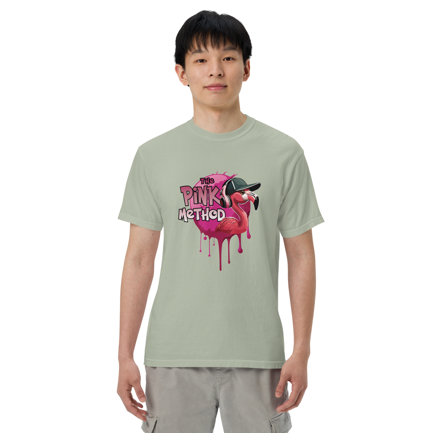 The Pink Method - Funky Flamingo Unisex garment-dyed heavyweight t-shirt