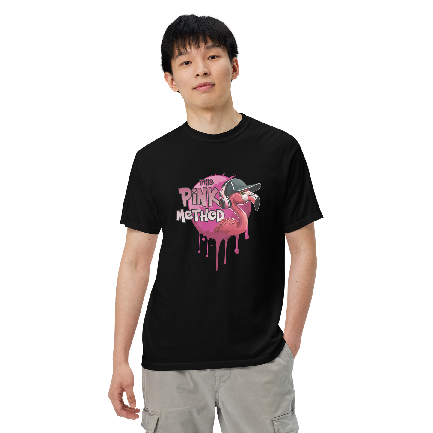 The Pink Method - Funky Flamingo Unisex garment-dyed heavyweight t-shirt