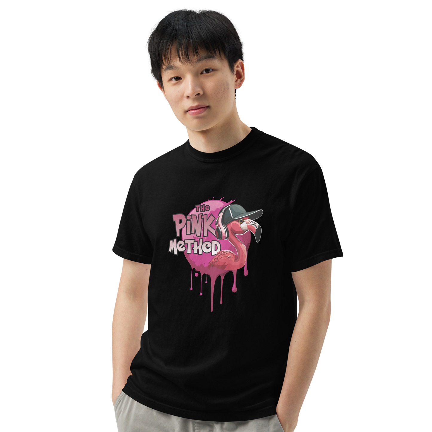 The Pink Method - Funky Flamingo Unisex garment-dyed heavyweight t-shirt