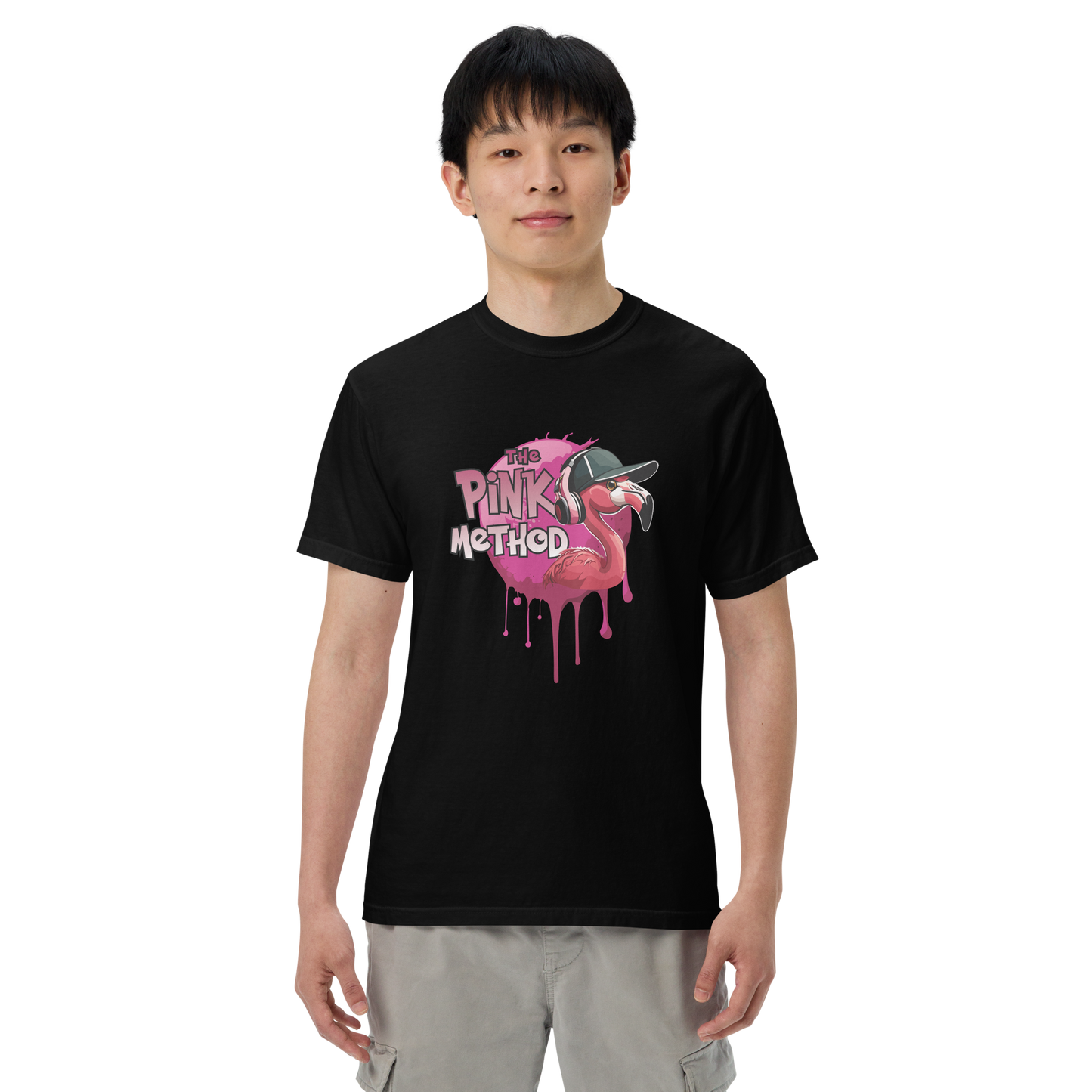 The Pink Method - Funky Flamingo Unisex garment-dyed heavyweight t-shirt