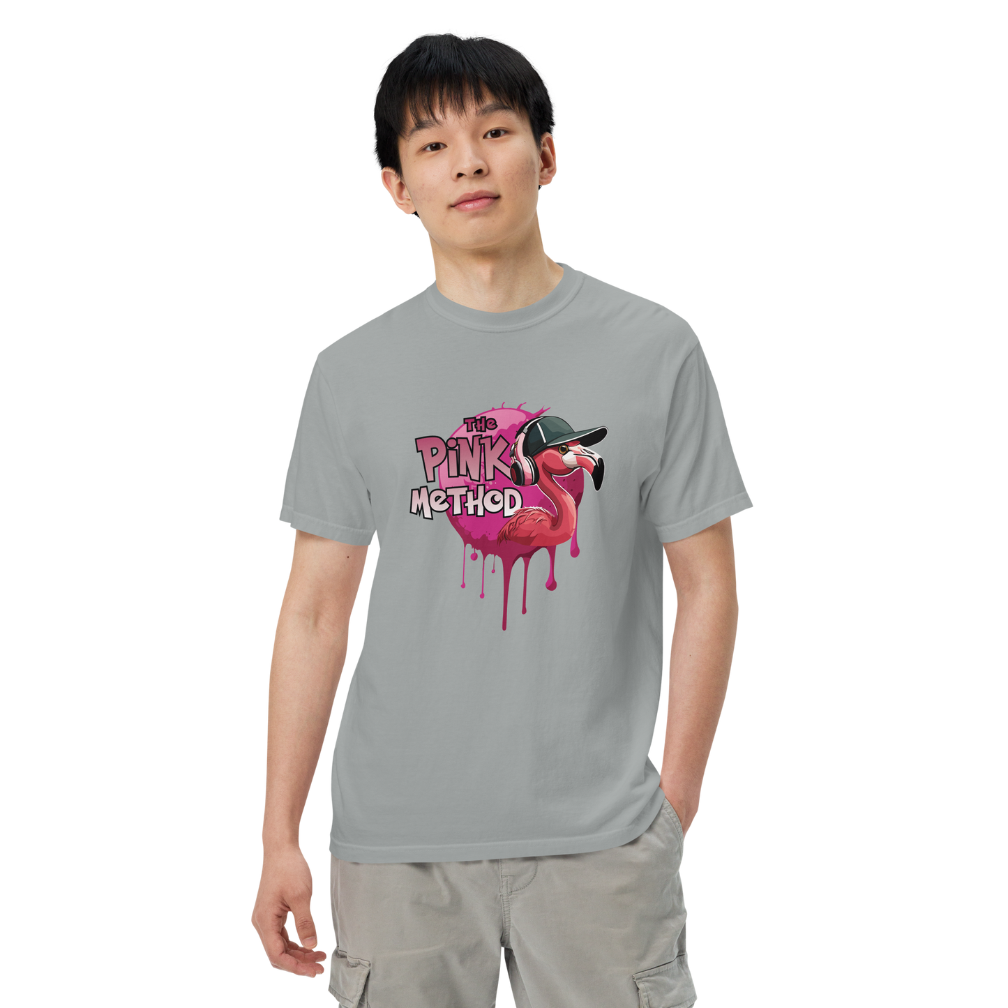 The Pink Method - Funky Flamingo Unisex garment-dyed heavyweight t-shirt