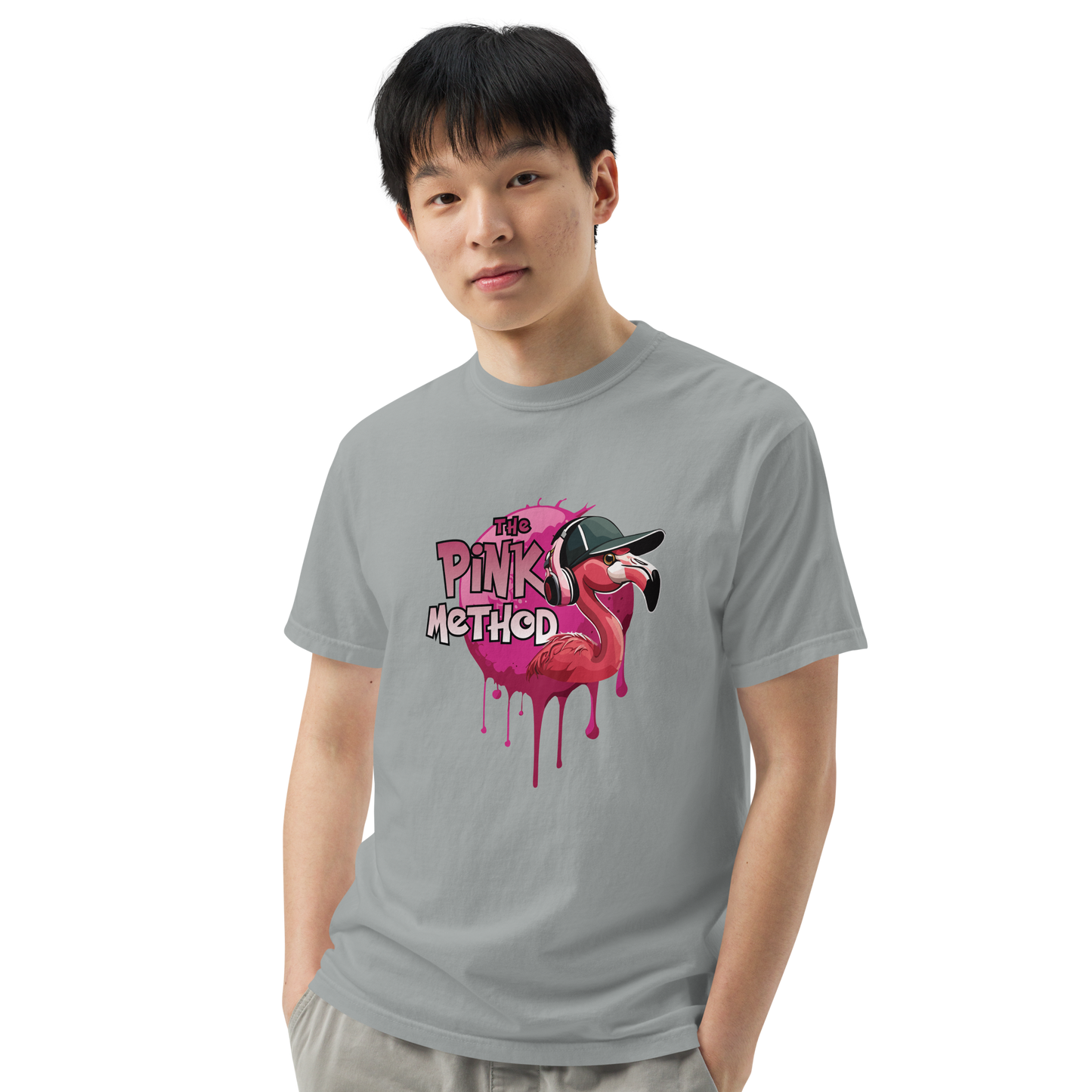 The Pink Method - Funky Flamingo Unisex garment-dyed heavyweight t-shirt