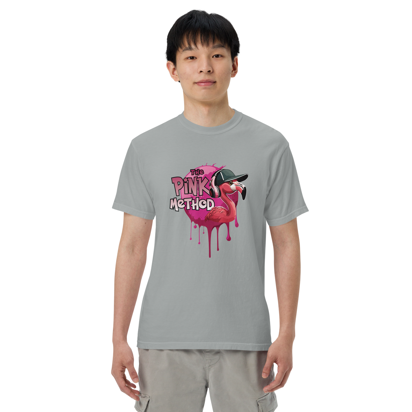 The Pink Method - Funky Flamingo Unisex garment-dyed heavyweight t-shirt