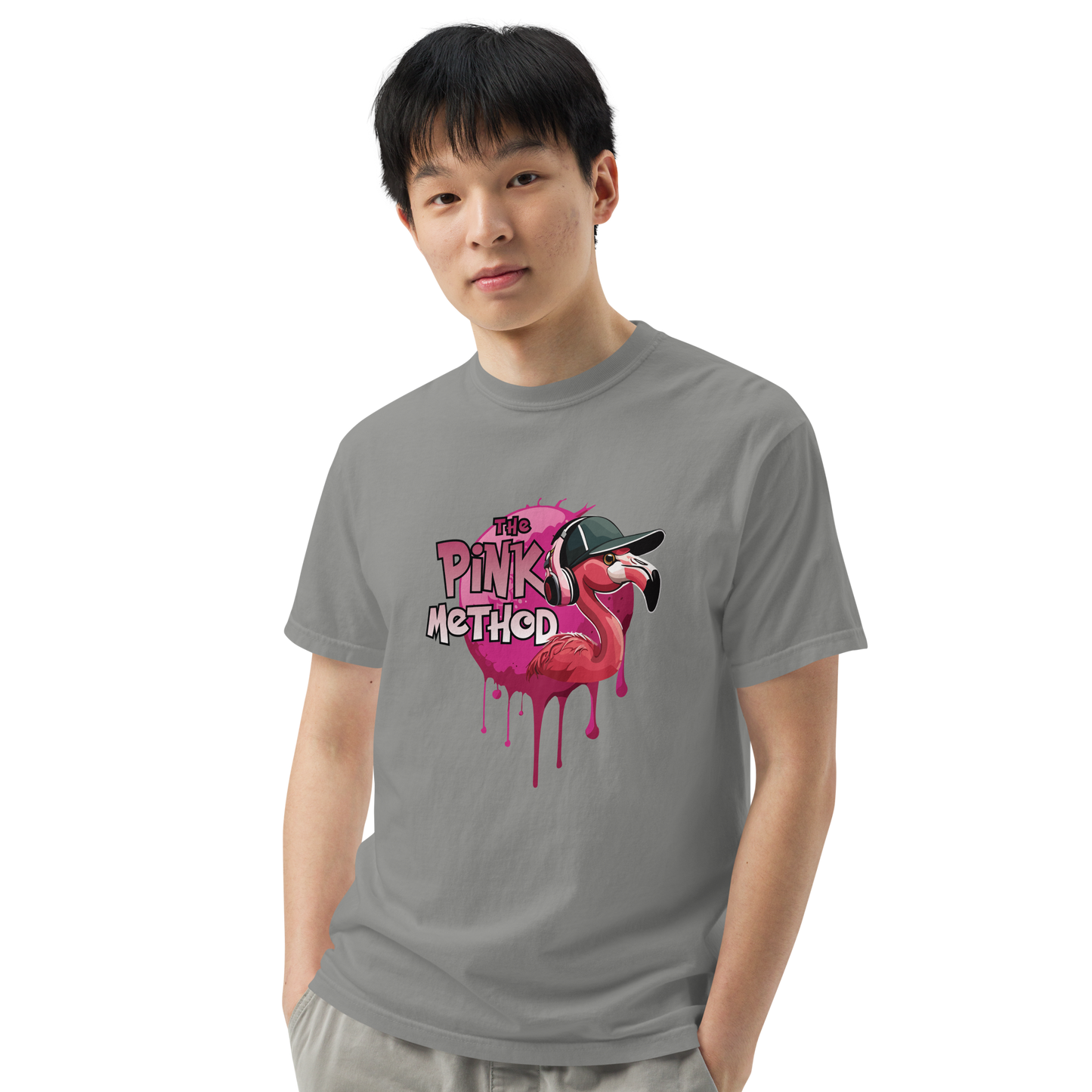 The Pink Method - Funky Flamingo Unisex garment-dyed heavyweight t-shirt