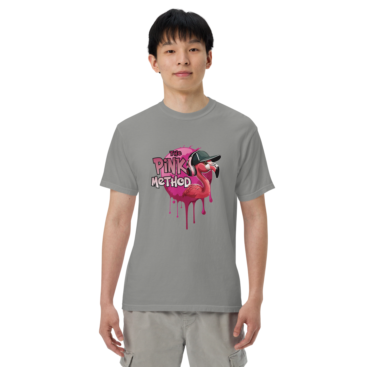 The Pink Method - Funky Flamingo Unisex garment-dyed heavyweight t-shirt