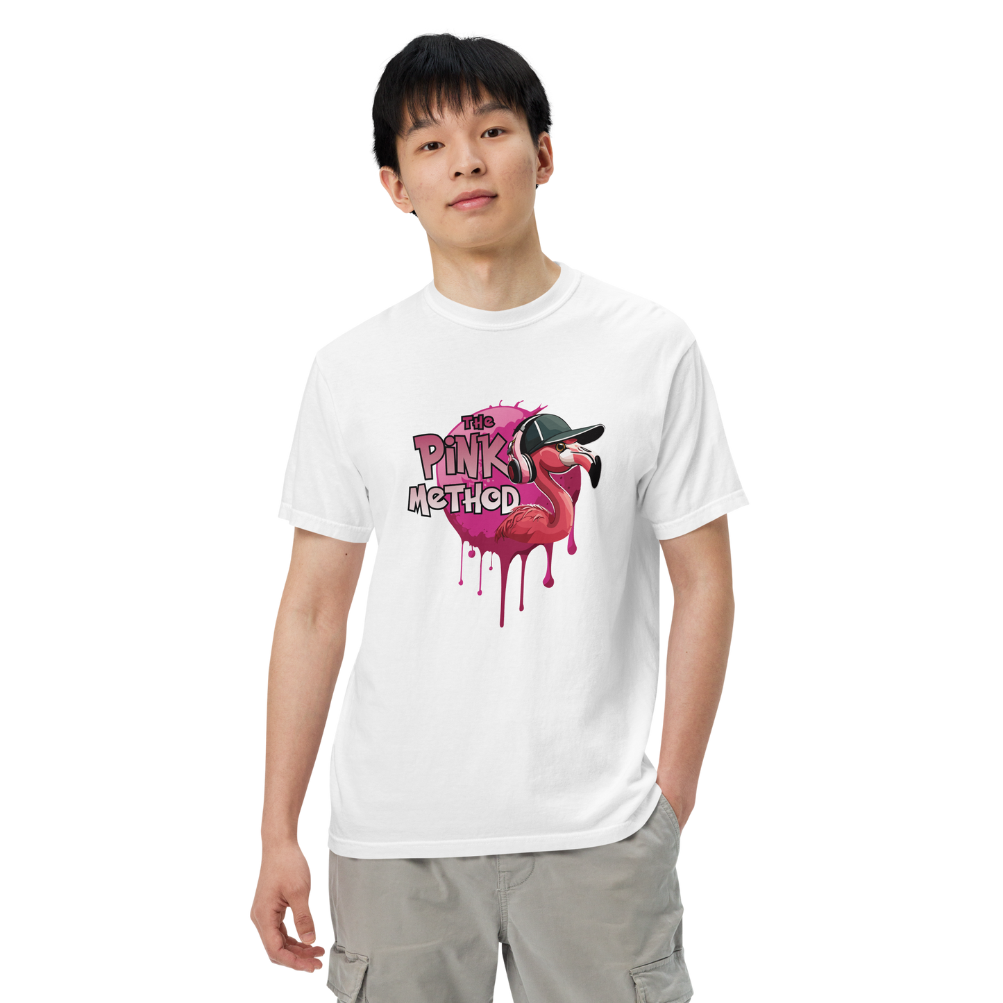 The Pink Method - Funky Flamingo Unisex garment-dyed heavyweight t-shirt