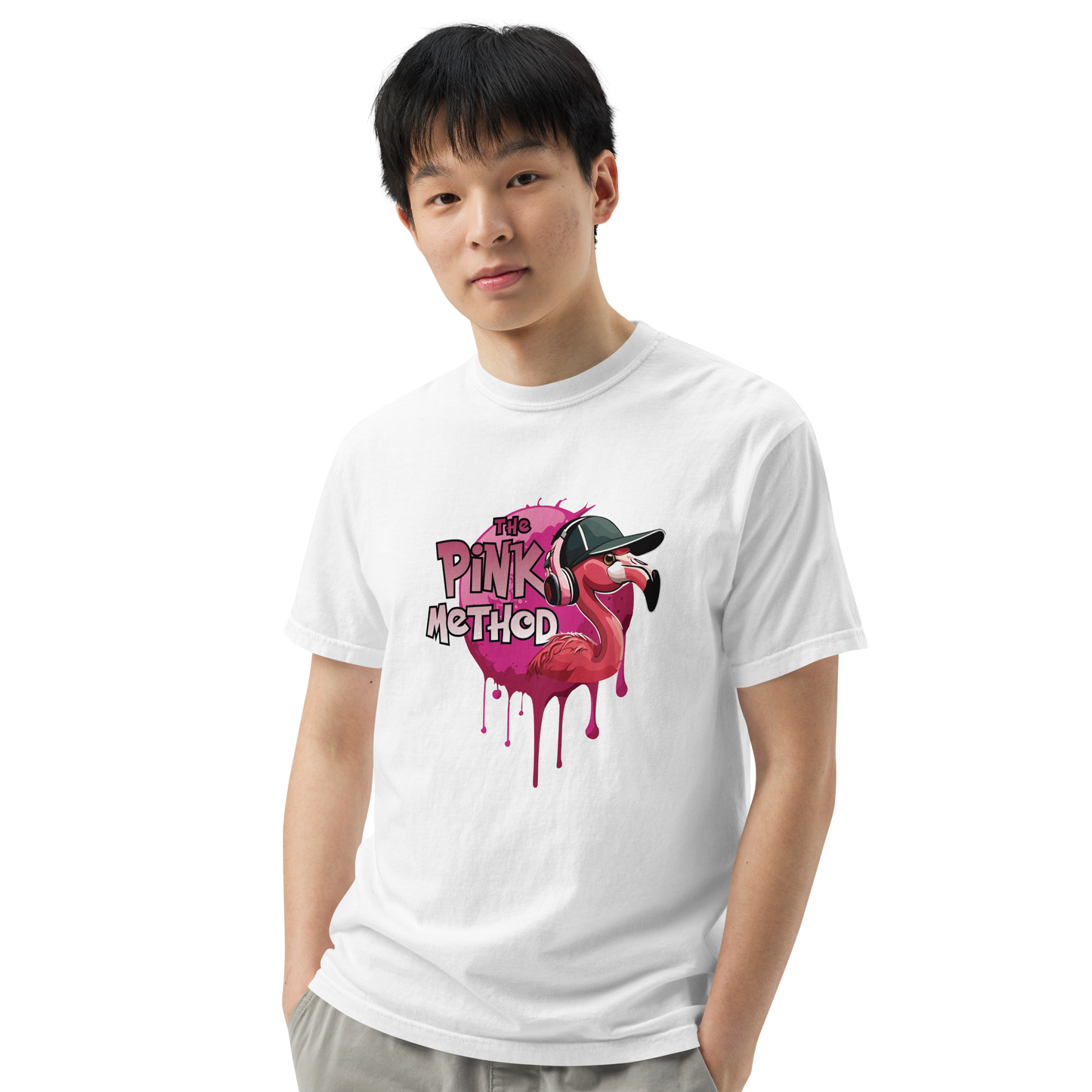 The Pink Method - Funky Flamingo Unisex garment-dyed heavyweight t-shirt