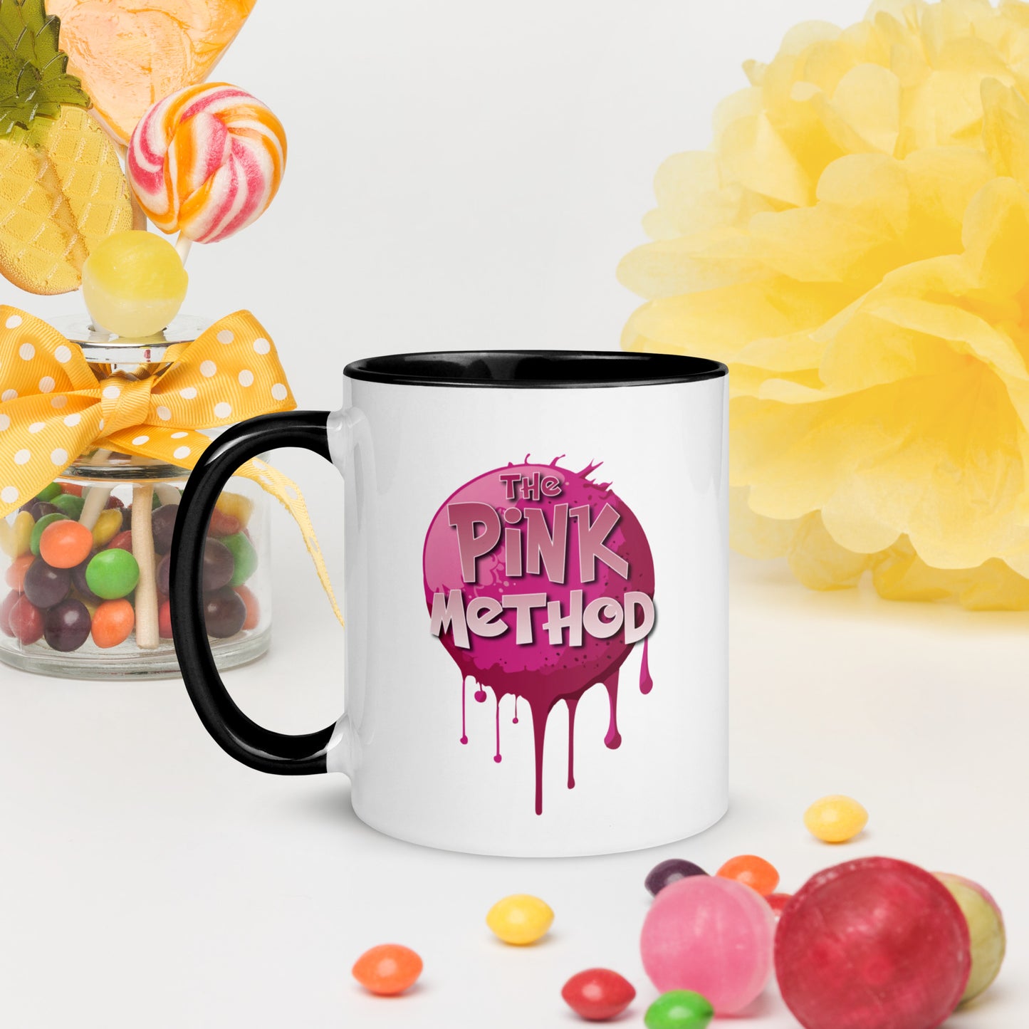 Pink Method Coffee Mugs with Color Inside