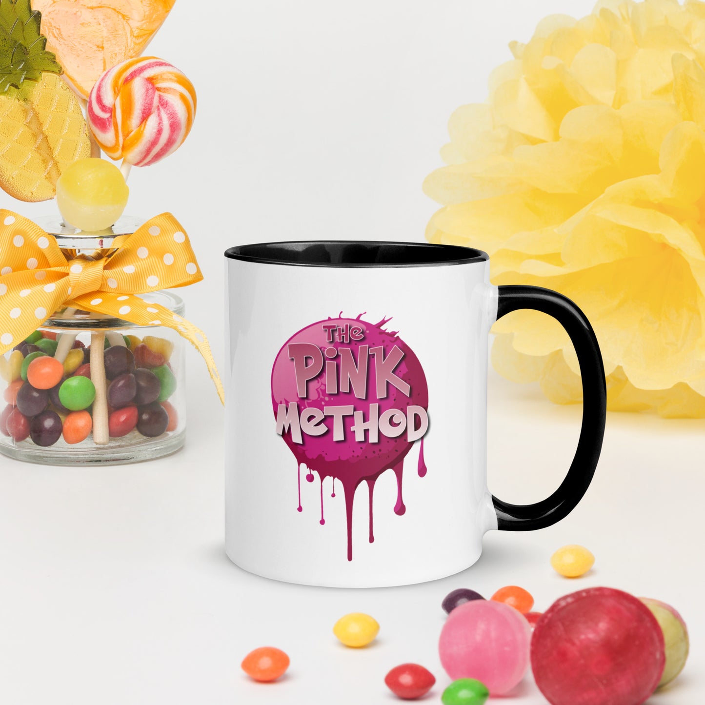 Pink Method Coffee Mugs with Color Inside