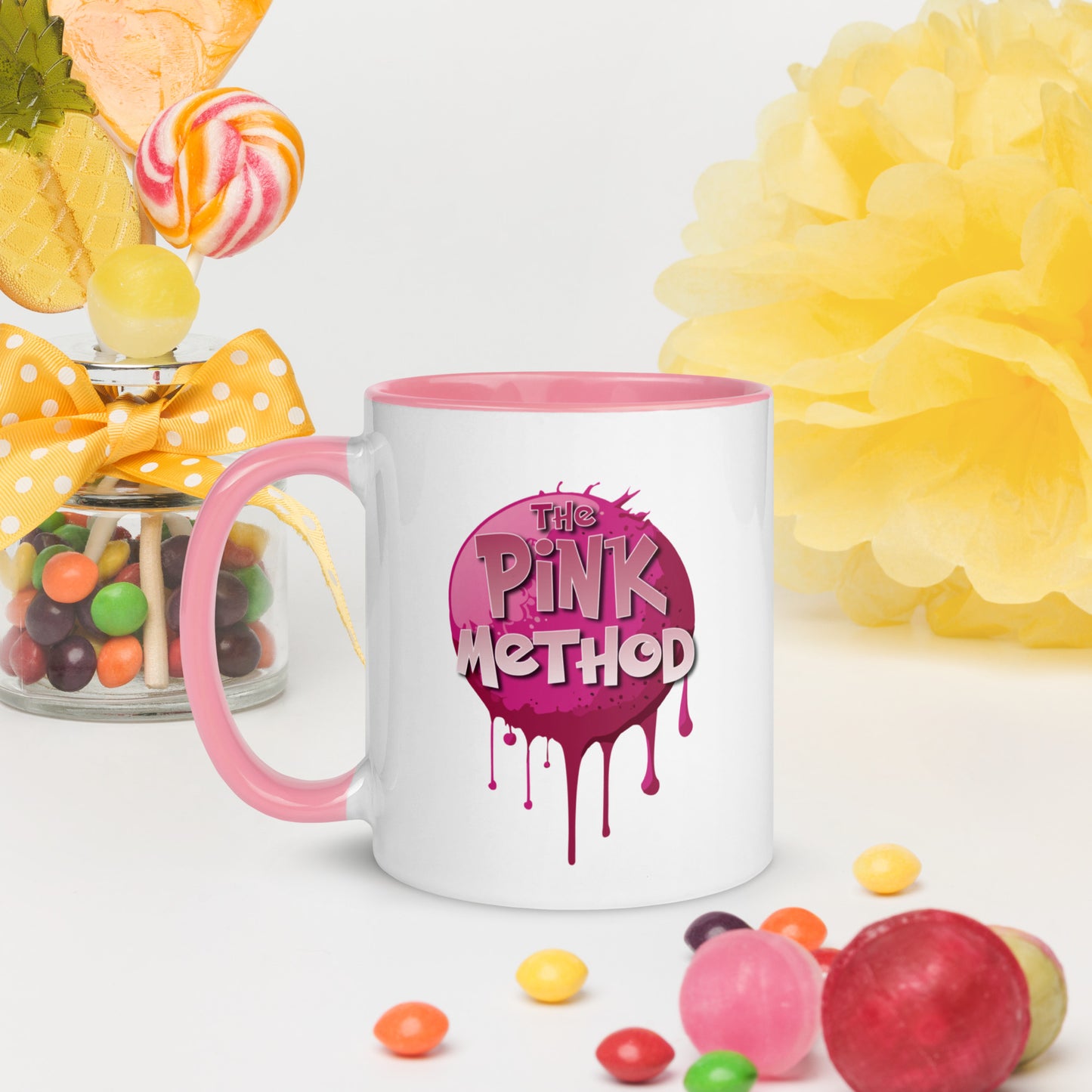 Pink Method Coffee Mugs with Color Inside