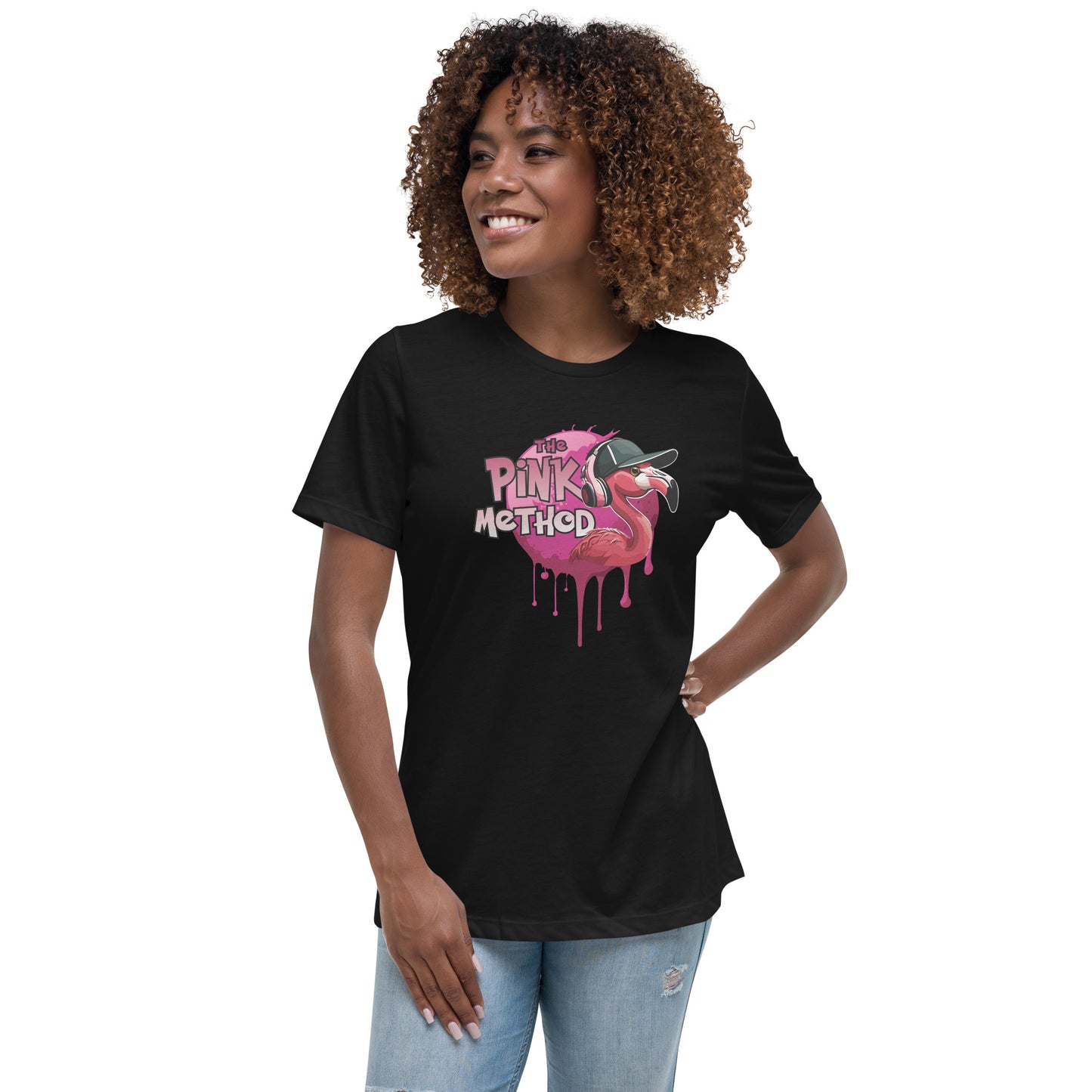 The Pink Method - Funky Flamingo Women's Relaxed T-Shirt