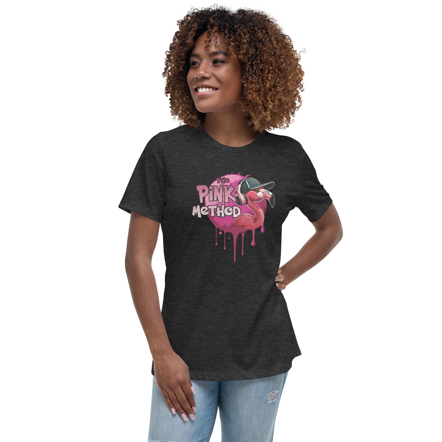 The Pink Method - Funky Flamingo Women's Relaxed T-Shirt