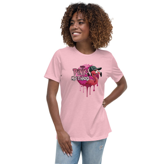 The Pink Method - Funky Flamingo Women's Relaxed T-Shirt